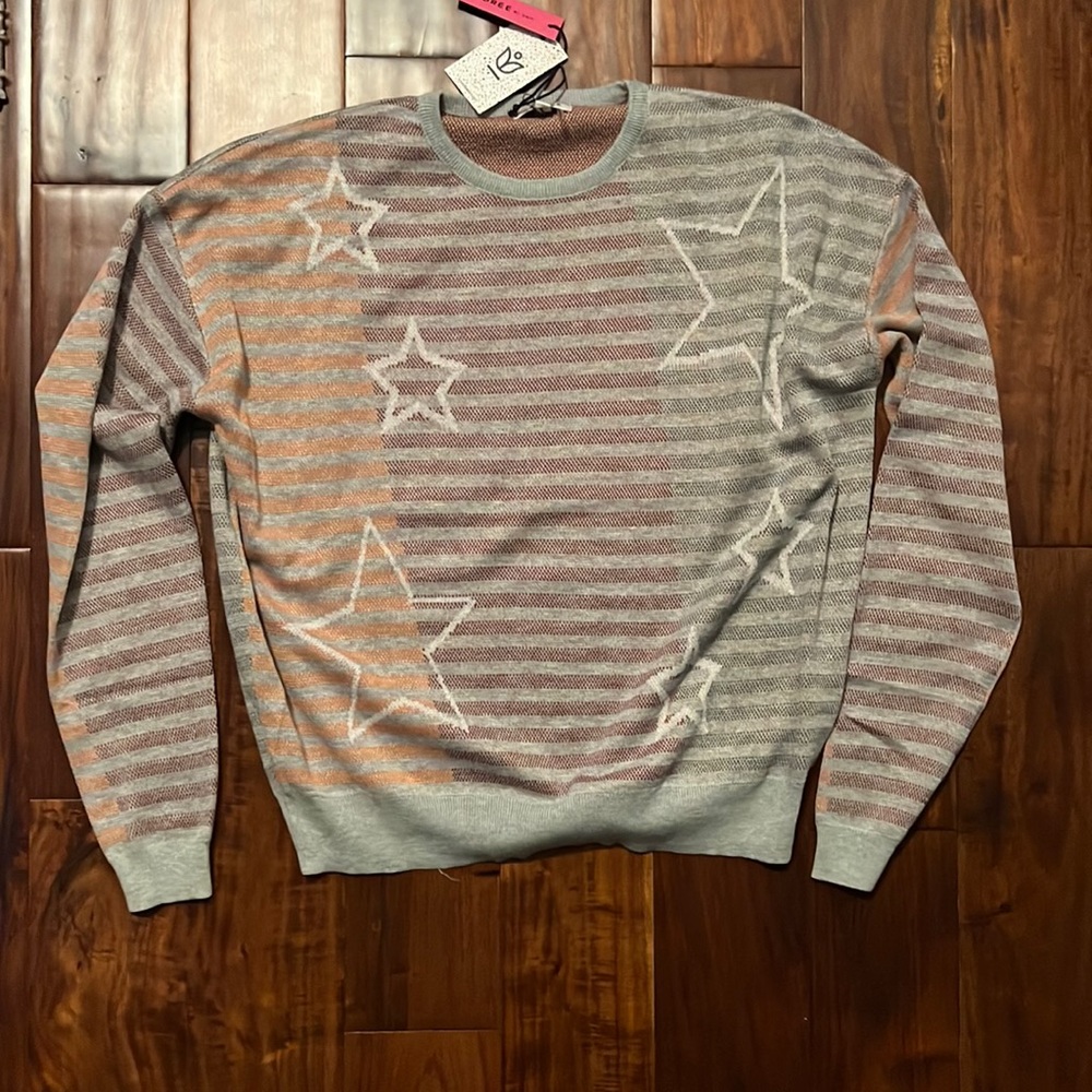 Stripe Sweater with white stars